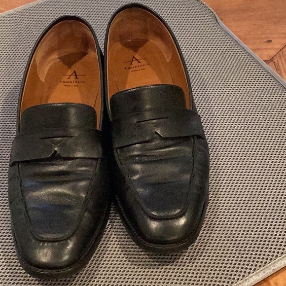 Classic Black Leather Loafers from Aquatalia - Picture 2 of 8